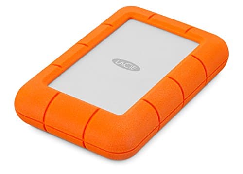 LaCie Rugged Mini 2TB External Hard Drive Portable HDD - USB 3.0/ 2.0 Compatible, Drop Shock Dust Rain Resistant Shuttle Drive, For Mac And PC Computer (LAC9000298), orange 2