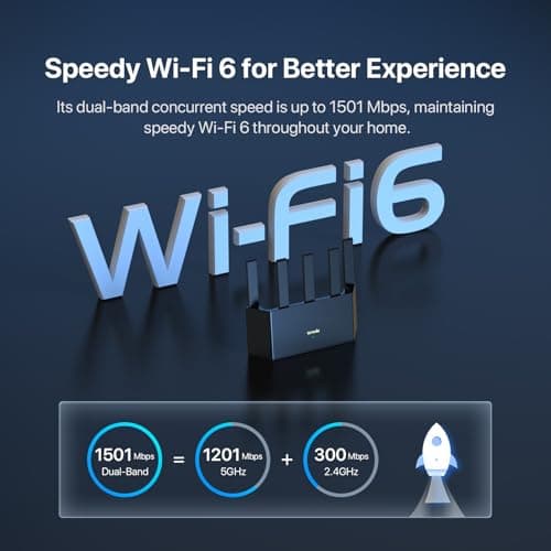 Tenda AX1500 WiFi 6 Router (RX2L Pro)- Smart Dual Band Gigabit WiFi Routers for Home, Vertical Design with 4 GE Ports, Long Range Coverage, VPN Support, WPA3, Easy Setup & Parental Controls 3