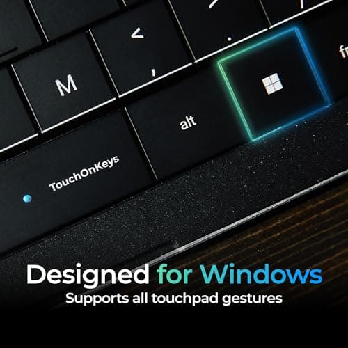 Clevetura CLVX 1 Wireless Touchpad Keyboard | Bluetooth & USB-C | Low Profile, RGB Backlit, Touch Sliders, Quiet Scissor Keys | Compatible with Windows/Linux/MacOS | Ergonomic Typing 3