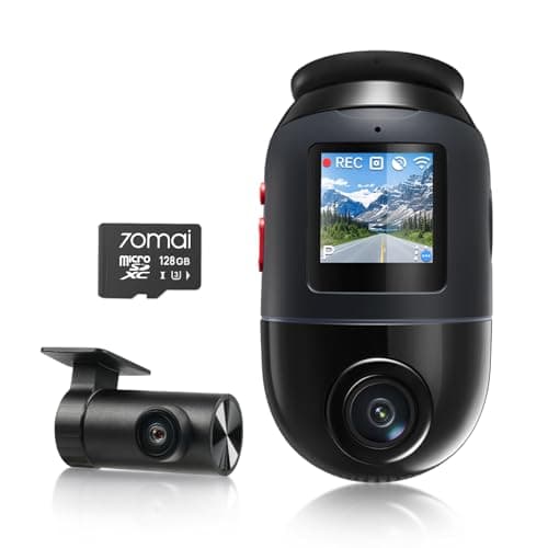 70mai Dual Dash Cam Front and Rear 4K, Car Camera for Cars with Sony IMX678, STARVIS 2 Night Vision, 4G LTE, AI Motion Detection, ADAS, 5GHz Wi-Fi 6, Parking Monitor, Voice Control (4K Omni X800)