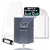 Cell Phone Signal Booster for Home & Office,Up to 8000Sq Ft,Cell Phone Signal Booster for Band 2/25 / 4/66 / 5/12 / 17/13 with All U.S. Carriers,Boosts 5G 4G LTE, FCC Approved Cell Booster 2