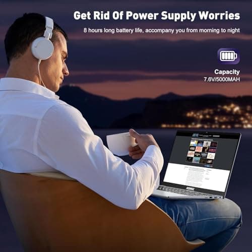 ACEMAGIC 2025 Laptop,15.6-Inch FHD Display Laptop with Quad Core-12th Alder Lake N95(Up to 3.4GHz), 16GB RAM 512GB ROM Traditional Laptop Computer,Silver 3