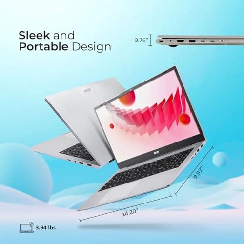 acer Aspire 3 Premium Laptop with Backlit Keyboard | AMD Ryzen 5 7430U CPU | 15.6 FHD IPS Display | 16GB RAM | 512GB PCIe SSD | Wi-Fi 6 | Type-C | Sleek & Portable | Windows 11 Pro 5
