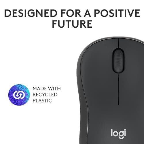 Logitech M240 Silent Bluetooth Mouse, Wireless, Compact, Portable, Smooth Tracking, 18-Month Battery, for Windows, macOS, ChromeOS, Compatible with PC, Mac, Laptop, Tablets - Graphite 4
