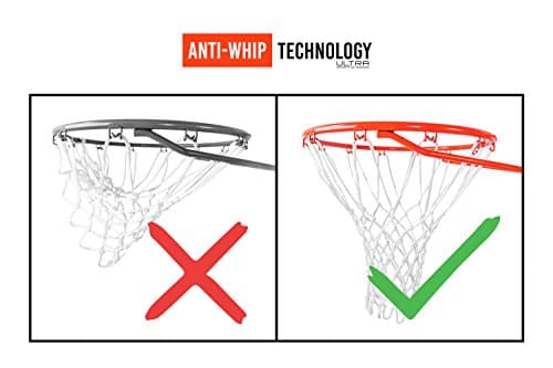 Basketball Net Replacement Heavy Duty - 12 Loops, Professional All Weather Anti Whip Nets, Fits Standard Indoor or Outdoor Rims - Premium Basketball Accessories - Hoop Net 3