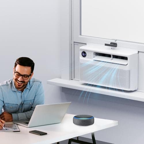 ROVSUN 10000 BTU Window Air Conditioner with Inverter Compressor, AC Unit for Window with Remote Control, Timer Function & Pre-Installed Side Panels for Easy Operation & Installation, 115V/60Hz 2