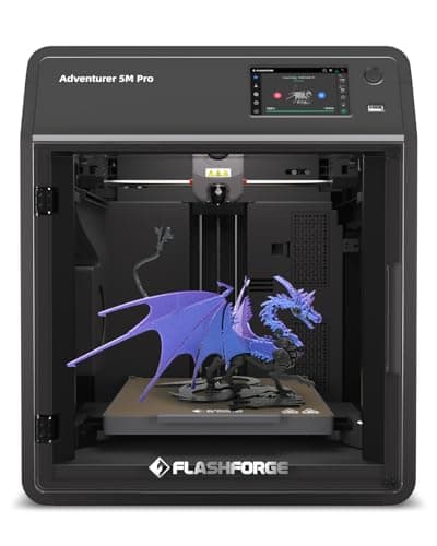 FLASHFORGE AD5M Pro 3D Printer, CoreXY 600 mm/s Printing Speed, 0.4 & 0.6mm 3s Quick-Swap 280°C Nozzles, 1-Click Auto Leveling, Fully Enclosed, 220×220×220mm Build Volume