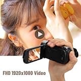 1080P FHD Vlogging Camcorder with 16X Zoom and 2.7" LCD Screen, Kids Video Camera Recorder for , 16MP Photo Resolution 3