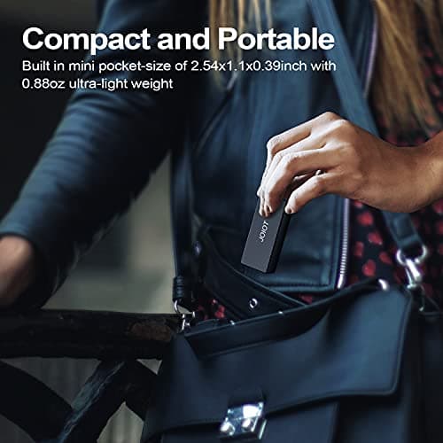 JOIOT Portable SSD External Solid State Drive 120GB Hard Drive, USB 3.2 Type C External - 400MB/S Data Transfer, Mini Aluminium Alloy Portable SSD for Mac Windows Android Linux(120GB) 4