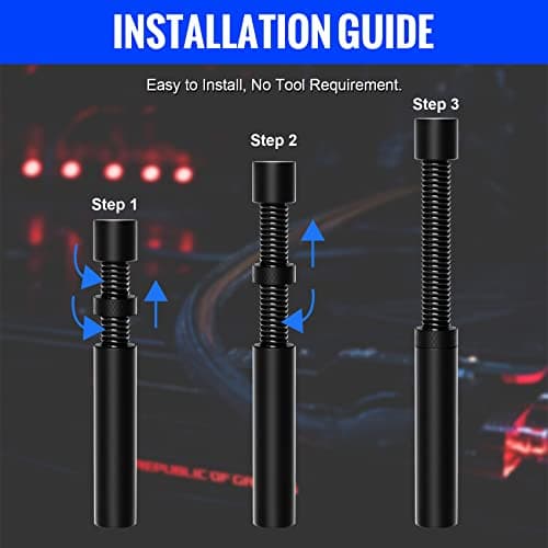 Aivalas GPU Support Bracket, Graphics Video Card Brace with Height Adjustable, Anti Sag Holder for Universal Graphics Card Sag, GPU Stand with Magnet and Rubber Pad (Black) 5