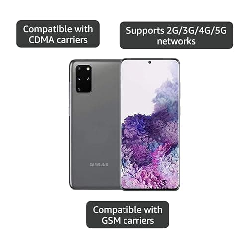 Samsung Galaxy S20+ 5G, US Version, 128GB - Unlocked (Renewed) 4