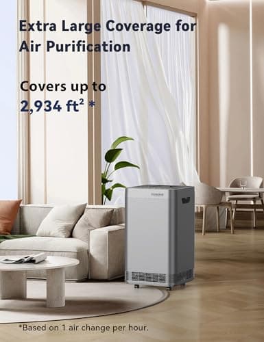 Nuwave Whole House Air Purifiers, Oxypure Smart Air Purifier with 5 Stage Tower Structure Air Filter, Air Quality & Odor Sensors, Sleep Mode for Bedroom, Remove 99.99% of Dust, Smoke, Pollen, Allergen 2
