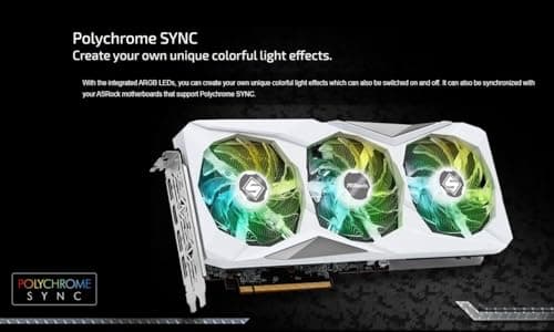 ASRock AMD Radeon RX 7600 Steel Legend 8GB OC GDDR6 128-bit 0dB Silent Cooling Graphics Card DisplayPort 7680 x 4320 HDMI 18 Gbps 3 Fans PCI Express 4 2