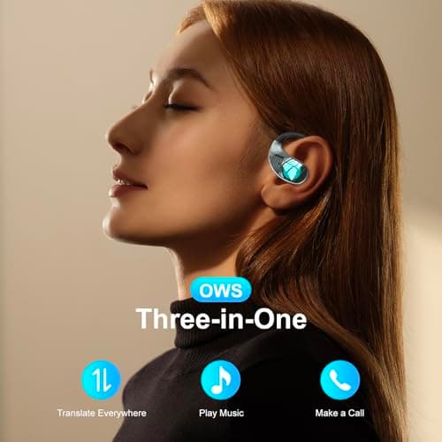 AI Translation Earbuds Real time-150 Language Translator Earbuds,Audifonos traductores inglés españo,3 in 1 Translating Device, Translate Ear Buds for Travel/Business/Meetings/Learning (Black) 2