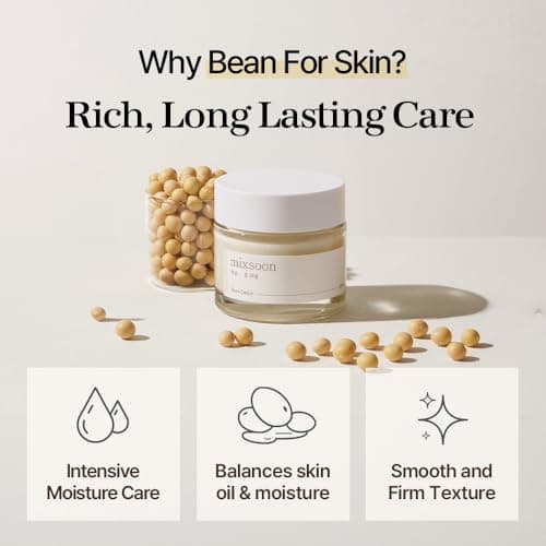 mixsoon Bean Cream - Intensive Moisture Face Cream For Smooth, Nourished Skin, Pore & Sebum Care - Korean Skincare For Glass Skin - Non-stick (1.69 fl.oz / 50ml) 4