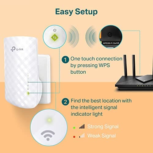 TP-Link WiFi Extender with Ethernet Port, Dual Band 5GHz/2.4GHz, Up to 44% More Bandwidth Than Single Band, Covers Up to 1200 Sq.ft and 30 Devices, Signal Booster Amplifier Supports OneMesh(RE220) 4