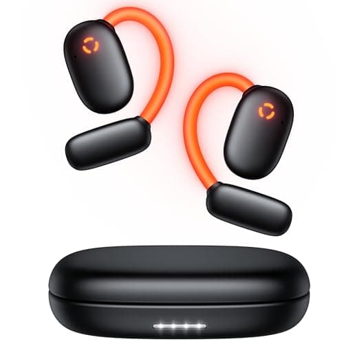 AI Translation Earbuds Real Time 80H Playtime 164 Languages Translator Ear Buds with Glowing Earhook Bluetooth Translating Headphones audifonos traductores inglés español for Travel Business Meeting