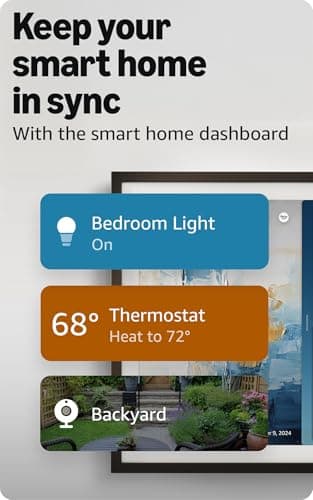 Like-New Amazon Echo Show 15 (newest model), Full HD 15.6" kitchen hub for home organization, with built-in Fire TV and Alexa 5