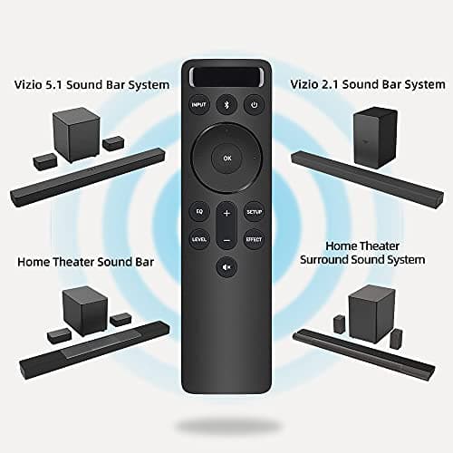 OEM for VIZIO Soundbar Remote with Backlit Display, Replacement Remote for VIZIO 5.1/2.1 Home Theater Sound Bar, for Vizi-O M/V Series Home Audio Sound System, for Vizi-O Home Theater Speaker System 2