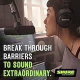 Shure SM7B Vocal Dynamic Microphone – XLR Studio Mic for Podcasting, Recording, Broadcasting, Streaming & Gaming – Smooth, Warm Sound, Rugged Build, Detachable Windscreen, Wide Frequency Range, Black 3