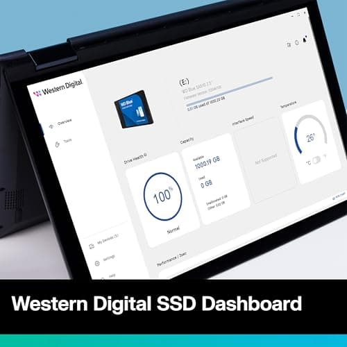 Western Digital 1TB WD Blue SA510 SATA Internal Solid State Drive SSD - SATA III 6 Gb/s, 2.5"/7mm, Up to 560 MB/s - WDS100T3B0A 4