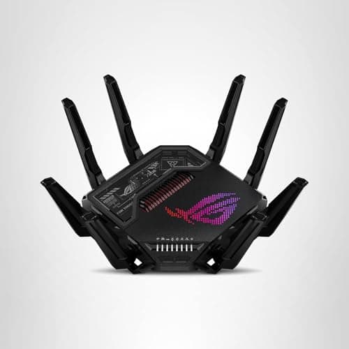 ASUS ROG Rapture GT-BE98 PRO First Quad-Band WiFi 7 Gaming Router supports 320MHz, Dual 10G Port, Triple-level Game Acceleration, Mobile Game Mode, Subscription-Free Security, AiMesh, and VPN features 5