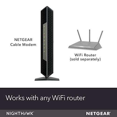 NETGEAR Nighthawk Cable Modem CM1200 - Compatible with All Cable Providers Including Xfinity by Comcast, Spectrum, Cox | for Plans Up to 2 Gigabits | 4 x 1G Ethernet Ports | DOCSIS 3.1, Black 2