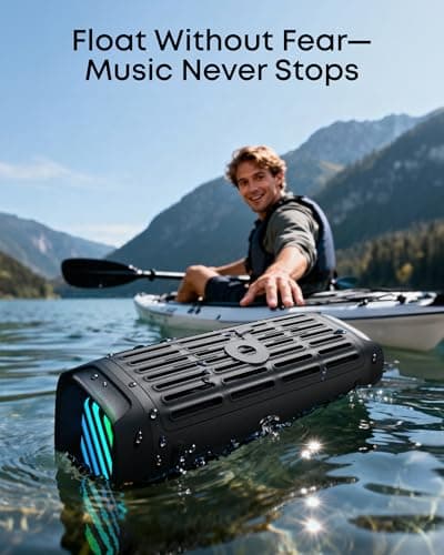 Soundcore Boom 3i by Anker, Compact Outdoor Speaker, IP68 Waterproof, Floating Playback, Saltwater-Resistant, BassUp 2.0, 50W Portable Speaker, Bluetooth 5.3, 16H, TWS, Kayak/Fishing/Camping 2