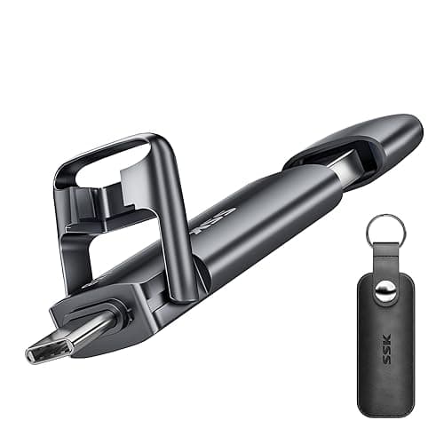 SSK 1TB USB Drive,External SSD Fast 550MB/s 2-in-1 Dual-Drive Type C+ A USB3.2 Gen2 Solid State ThumbDrive SSD-Stick for iPhone 15/16/PS4/Android Phone/Tablet/Windows/Mac