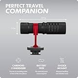 Movo VXR10 Universal Shotgun Mic for Camera - Camera Microphone for DSLR, iPhone and Android Smartphones - Compatible with Canon EOS, Nikon, and Sony Cameras - with Shock Mount, Deadcat Windscreen 2