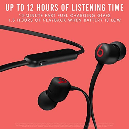 Beats Flex Wireless Earbuds - Apple W1 Headphone Chip, Magnetic Earphones, Class 1 Bluetooth, 12 Hours of Listening Time, Built-in Microphone - Black 2