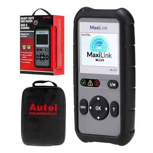 Autel MaxiLink ML529 (Upgraded Ver. of AL519) Code Reader with Lifetime Software Update, AutoVIN for Quick DTC, Turning Off Vehicle Engine/Emission Light, OBDII Scanner with One-Click Smog Check