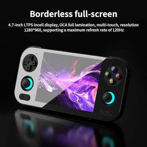 Anbernic RG476H Retro Handheld Game Console 4.7-inch LTPS in-Cell Screen No Card Android 13 System 128G Storage Support AI Functions 3D Hall Effect Joystick WiFi Bluetooth HD and TV Output Black 2