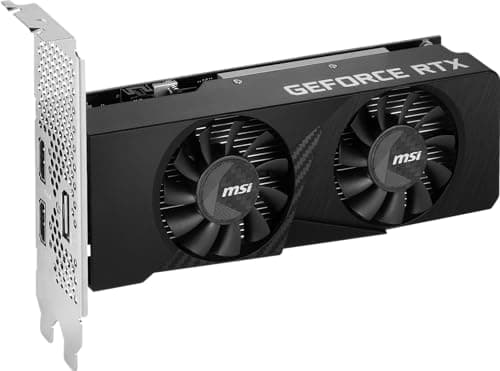 MSI GeForce RTX 3050 LP 6G OC Gaming Graphics Card - 6GB GDDR6, 1492 MHz, PCI Express Gen 4, 96-bit, 1x DP (v1.4a), 2X HDMI 2.1 (Supports 4K) 5