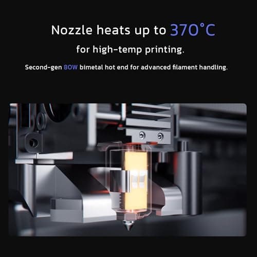 QIDI PLUS4 3D Printer, Max 600mm/s High-Speed Printing, 65℃ Chamber Heat, Fully Auto Leveling, 370°C Direct Extruder with Integrated Nozzle, Support PPS-CF Filaments, Large Print Size 12"x12"x11" 2