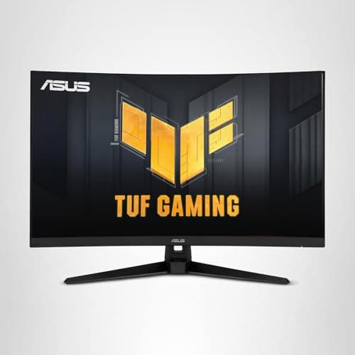 ASUS TUF Gaming 32" 1440P HDR Curved Monitor (VG32VQ1B) - QHD (2560 x 1440), 165Hz (Supports 144Hz), 1ms, Extreme Low Motion Blur, Speaker, FreeSync Premium, VESA Mountable, DisplayPort, HDMI,BLACK 5