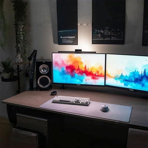 Kado Dual Monitor Setup - 2-Pack 27" 1920x1080 Computer Monitor 75Hz VESA Mount HDMI Office Gaming Hybrid Built-in Speakers (E27X Dual Series) 4