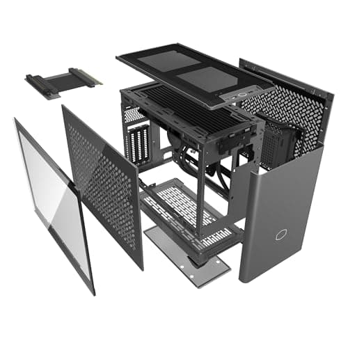 Cooler Master NR2 Pro Mini ITX – Intel Ultra 7 265F 2.4GHz (5.3 GHz Turbo) | Gigabyte RTX 5070 Ti 16GB & B860I AORUS PRO ICE| 32GB DDR5 6000MHz | 2TB Gen4 M.2 | WiFi | Windows 11 | 280mm AIO Gaming PC 11