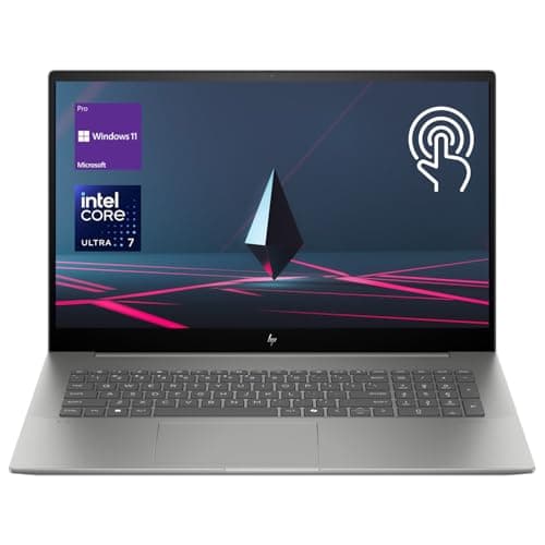 HP Envy Business AI Laptop, 17.3" FHD Touchscreen, Intel Core Ultra 7 155H, 64GB DDR5 RAM, 2TB SSD, Numeric Keypad, HDMI, Webcam, Backlit Keyboard, Wi-Fi 7, Windows 11 Pro, Silver