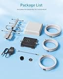 Cell Phone Signal Booster for Verizon and AT&T | Up to 4,500 Sq Ft | Boost 4G LTE 5G Signal on Band 12/13/17 | 65dB Dual Band Cellular Repeater with High Gain Antennas | FCC Approved 4