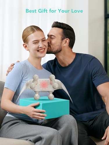 SKG Cordless Neck Massager for Pain Relief Deep Tissue Shiatsu Neck and Shoulder Massger with Heat H7 Ultra Gifts for Men and Women Birthday 2