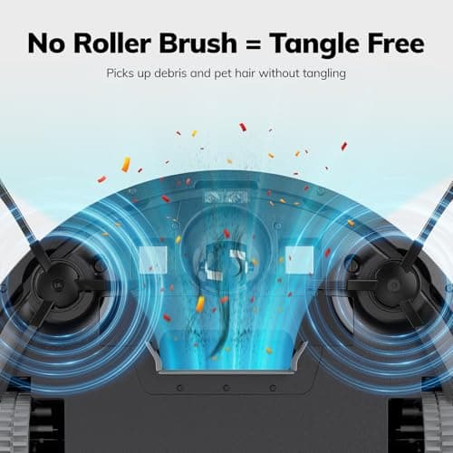 ILIFE V2 Robot Vacuum Cleaner, Tangle-Free Suction, 120 Mins Runtime, Slim, Self-Charging Robotic Vacuum Cleaner, Ideal for Pet Hair and Hard Floors 5