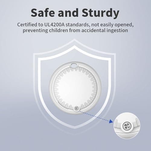 Smart Finder Compatible with Apple Find My (iOS Only), IP65 Waterproof and Replaceable Battery, Bluetooth Tracker Item Locator for Key Wallet Backpack Luggage Bike, 2 Pack, White (Not for Android) 2