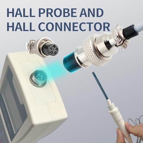 Digital Tesla Meter Handheld Gaussmeter Surface Magnetic Field Tester 0-2500mT Accuracy ±5% with N/S Function for Measuring Surface Magnetic Field of Permanent,Mechanical Parts,Magnetic Separator 5