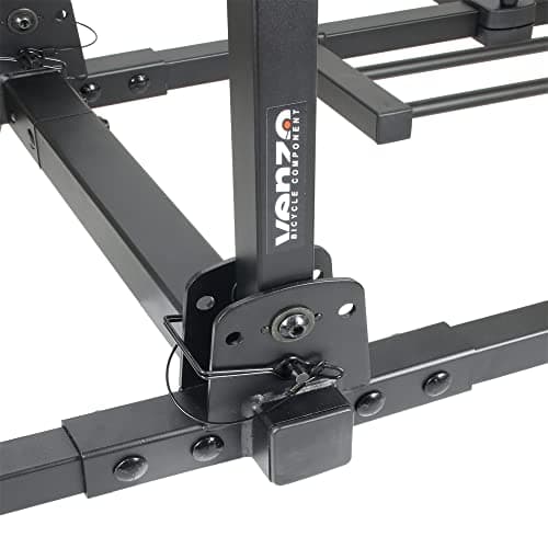 VENZO 2 Bike Bicycle Platform Style Carrier - Bike Rack for Car SUV Truck Tow Trailer Hitch Receiver Mount Size 2" - Sturdy & Rust Proof 4