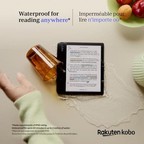 Kobo Libra Colour | eReader | 7” Glare-Free Colour E Ink Kaleido™ 3 Display | Dark Mode Option | Audiobooks | Waterproof | White 5