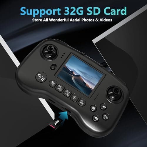 TTROARDS Drone with 4k Camera for Adults, Drone with LCD Screen 2.8 Inch, 32G SD Card, Professional Brushless Motor 270° Obstacle Avoidance, Foldable Remote Control Mini Quadcopter for Beginners 3
