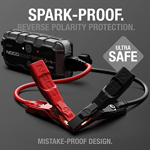 NOCO Boost GB20: 500A UltraSafe Jump Starter – 12V Lithium Battery Booster Pack, Portable Jump Box, Power Bank & Jumper Cables - for 4.0L Gas Engines 3
