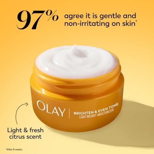 Olay Regenerist Radiance Vitamin C Face Moisturizer: Bright & Even Lightweight Cream for Women - Brightens, Hydrates, Evens Tone + Texture for Glowing Skin - 2 Oz 5