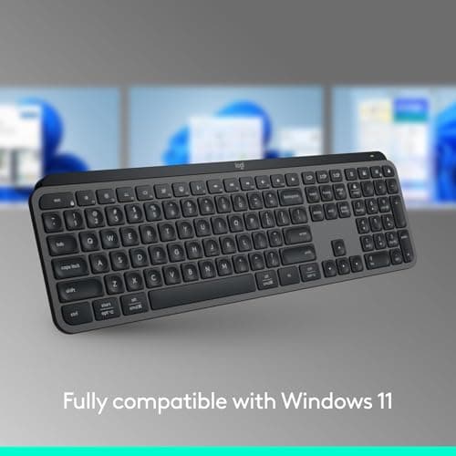 Logitech MX Keys S Wireless Keyboard, Low Profile, Fluid Precise Quiet Typing, Programmable Keys, Backlighting, Bluetooth, USB C Rechargeable, for Windows PC, Linux, Chrome, Mac - Graphite 4